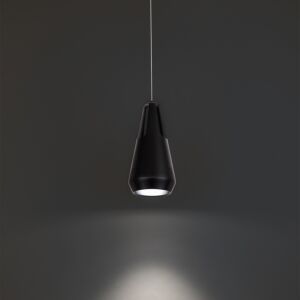 Ingot 1-Light LED Mini Pendant in Black