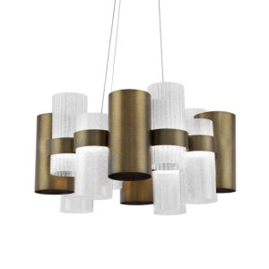 Modern Forms Harmony Transitional Chandelier in Aged Brass