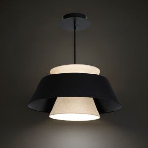 Rockabilly 2-Light LED Pendant in Black
