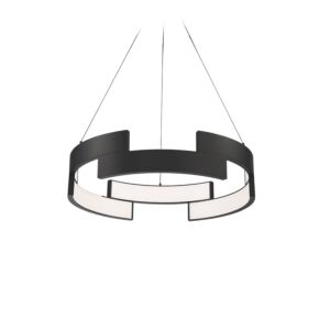 Trap 1-Light LED Pendant in Black