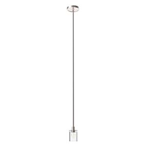 Alora Salita Pendant Light in Polished Nickel And Clear Crystal