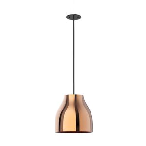 Trinity LED Pendant in Black with Copper