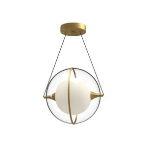 Aries LED Pendant in Brushed Gold