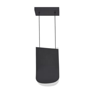 Sonder LED Pendant in Black with White