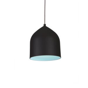 Helena LED Pendant in Black with Blue