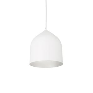  Helena LED Pendant Light in White With Silver