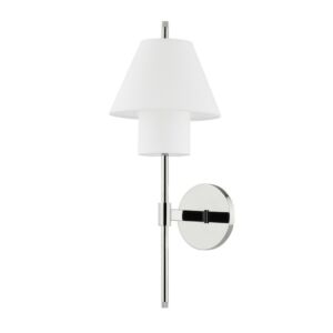 Glenmoore 1-Light Wall Sconce in Polished Nickel