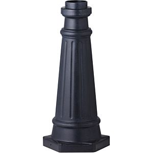 Feiss Outdoor 10 Inch Post Base in Dark Weathered Zinc