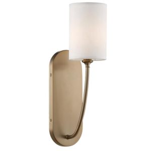 Crystorama Preston 17 Inch Wall Sconce in Vibrant Gold