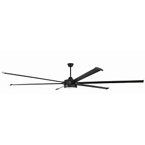 Pro st 1-Light 120" Ceiling Fan in Flat Black