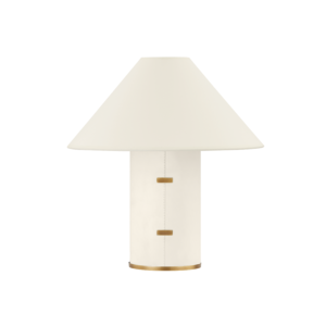 Bond 1-Light Table Lamp in Patina Brass