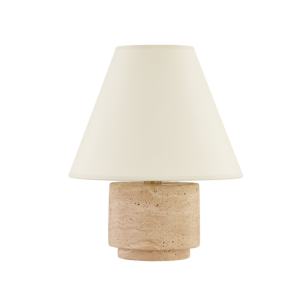 Bronte 1-Light Table Lamp in Patina Brass