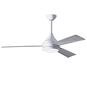 Matthews Donaire 52 Inch Indoor/Outdoor Ceiling Fan in Gloss White with Barnwood Tone Blades