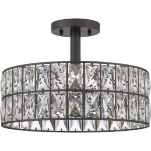 Quoizel Coffman 3 Light 14 Inch Ceiling Light in Western Bronze