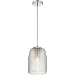 Quoizel Rebound 9 Inch Pendant Light in Polished Chrome