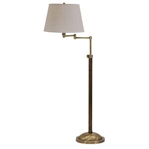 Richmond 1-Light Floor Lamp in Antique Brass