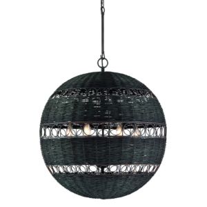 Crystorama Remy 6 Light Chandelier in Forged Bronze