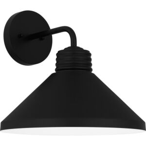 Rencher 1-Light Outdoor Wall Mount in Matte Black