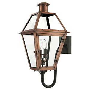Quoizel Rue De Royal 2 Light 11 Inch Outdoor Hanging Light in Aged Copper