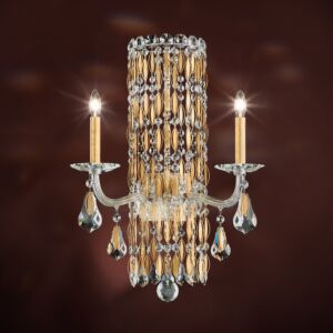 Siena 2-Light Wall Sconce in Antique Silver