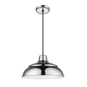 R Series 1-Light Pendant in Polished Nickel