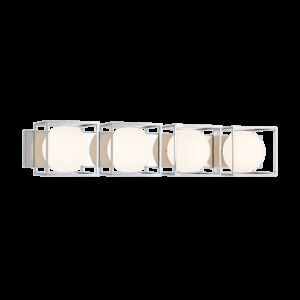 Matteo Squircle 4-Light Wall Sconce In Chrome