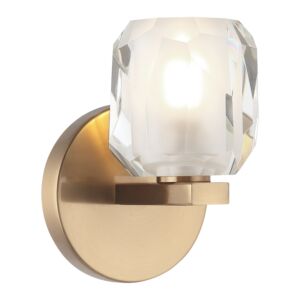 Carleton 1-Light Vanity in Aged Gold Brass
