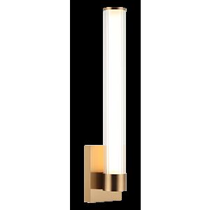 Macie 1-Light Bathroom Vanity Light in Aged Gold Brass