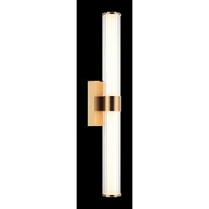 Macie 2-Light Bathroom Vanity Light in Aged Gold Brass