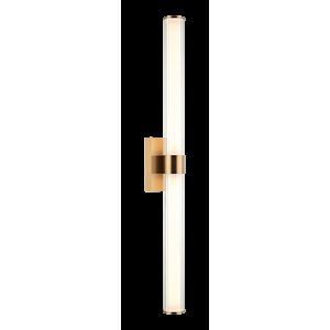 Macie 2-Light Bathroom Vanity Light in Aged Gold Brass