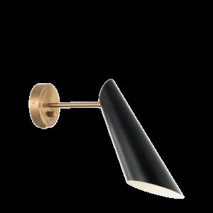 Matteo Butera 1 Light Wall Sconce In Aged Gold Brass With Black
