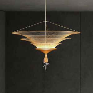 Veneto 1-Light LED Pendant in Gold