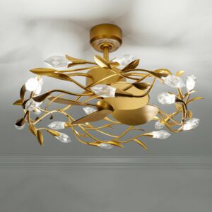 Secret Garden LED Lantern in French Gold