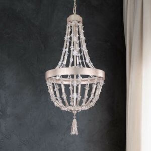 Bali LED Pendant in Antique Silver