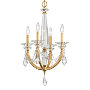 Verona 4-Light Chandelier in French Gold