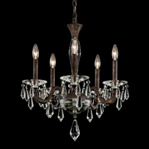 Napoli 5-Light Chandelier in Antique Silver