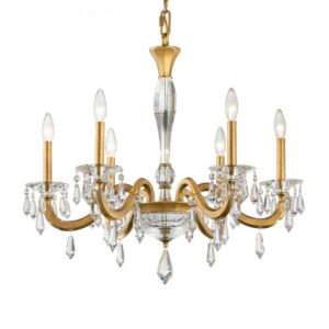 Napoli 6-Light Chandelier in French Gold