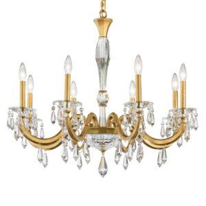 Napoli 8-Light Chandelier in Antique Silver