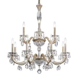 San Marco 12-Light Chandelier in French Gold