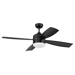 Craftmade Sebastion 2-Light Ceiling Fan with Blades Included in Flat Black