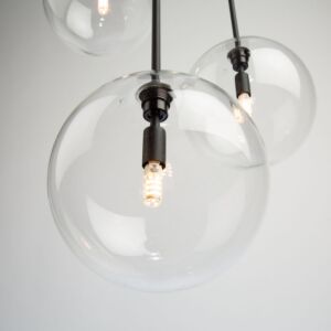 Pinpoint 3-Light Pendant in Black