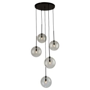 Pinpoint 5-Light Pendant in Black