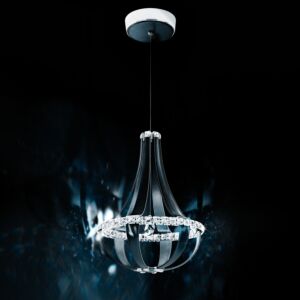Crystal Empire LED 12-Light LED Pendant in Grizzly Black