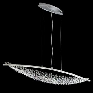 Amaca 2-Light LED Linear Pendant in Stainless Steel