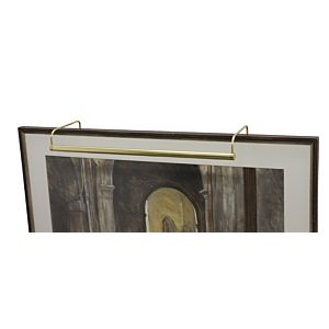 Slim-line Polished Brass Picture Light