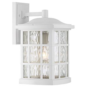 Quoizel Stonington 10 Inch Outdoor Wall Lantern in White Lustre