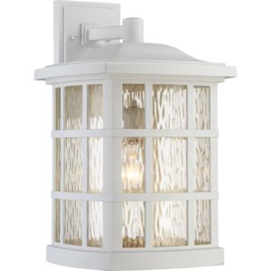 Quoizel Stonington 11 Inch Outdoor Wall Light in White Lustre