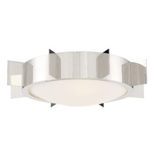 Crystorama Solas 3 Light Ceiling Light in Polished Nickel