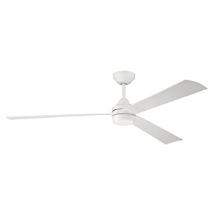Craftmade Sterling 1-Light Ceiling Fan with Blades Included in White