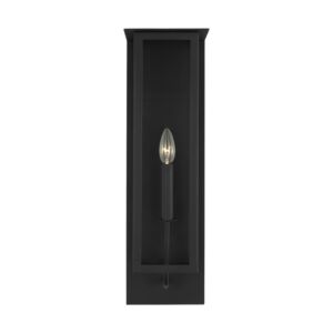 Dresden 1-Light Outdoor Wall Sconce in Textured Black